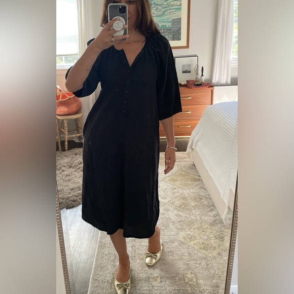 Apiece Apart Linen Blend Long Dress - Picture 12 of 12